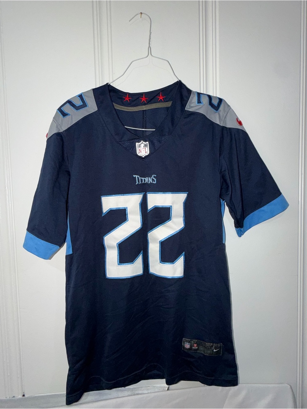 NFL Tennessee Titans Henry #22 Adult Jersey - Navy, Light Blue, White